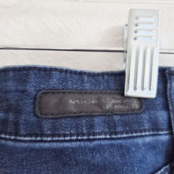ARTICLES OF SOCIETY Dark Wash Skinny/Raw Hem 26 - Picture 5 of 8